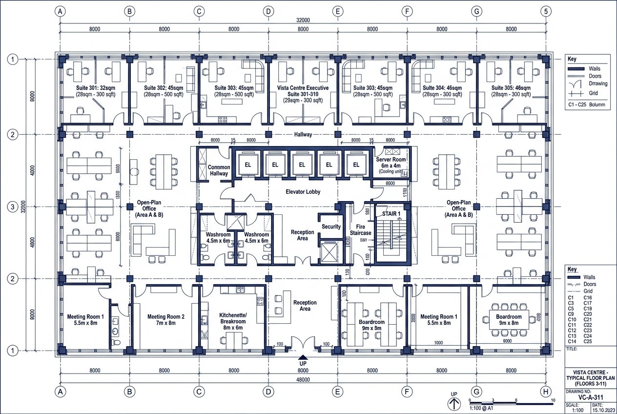 Vista Centre RETAIL SHOWROOMS PLAN Blueprint Layout